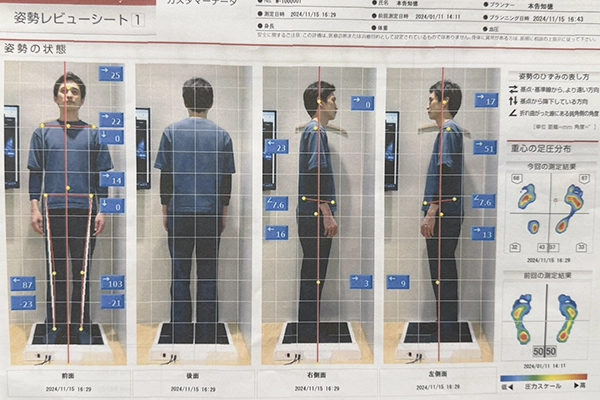 姿勢の改善ができる